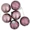 Shiny and Matte Christmas Glass Ball Ornaments - 2.25" (55mm) - Pink - 24ct